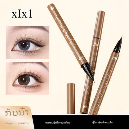 ปากกาอายไลเนอร์ Xixi แบบบาง สีธรรมชาติ กันน้ำ ไม่เลอะง่าย ปากกาอายไลเนอร์แบบน้ำสีดำและน้ำตาล สำหรับผู้เริ่มต้น (349-352)