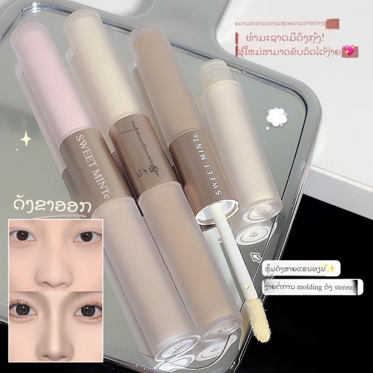 เครื่องสำอาง SWEETMINT ไฮไลท์เตอร์ซ่อมแซมแบบลิควิดแมตต์สามมิติปรับความสว่างให้จมูก ไฮไลท์เตอร์ซ่อมแซมแบบแท่ง (343)